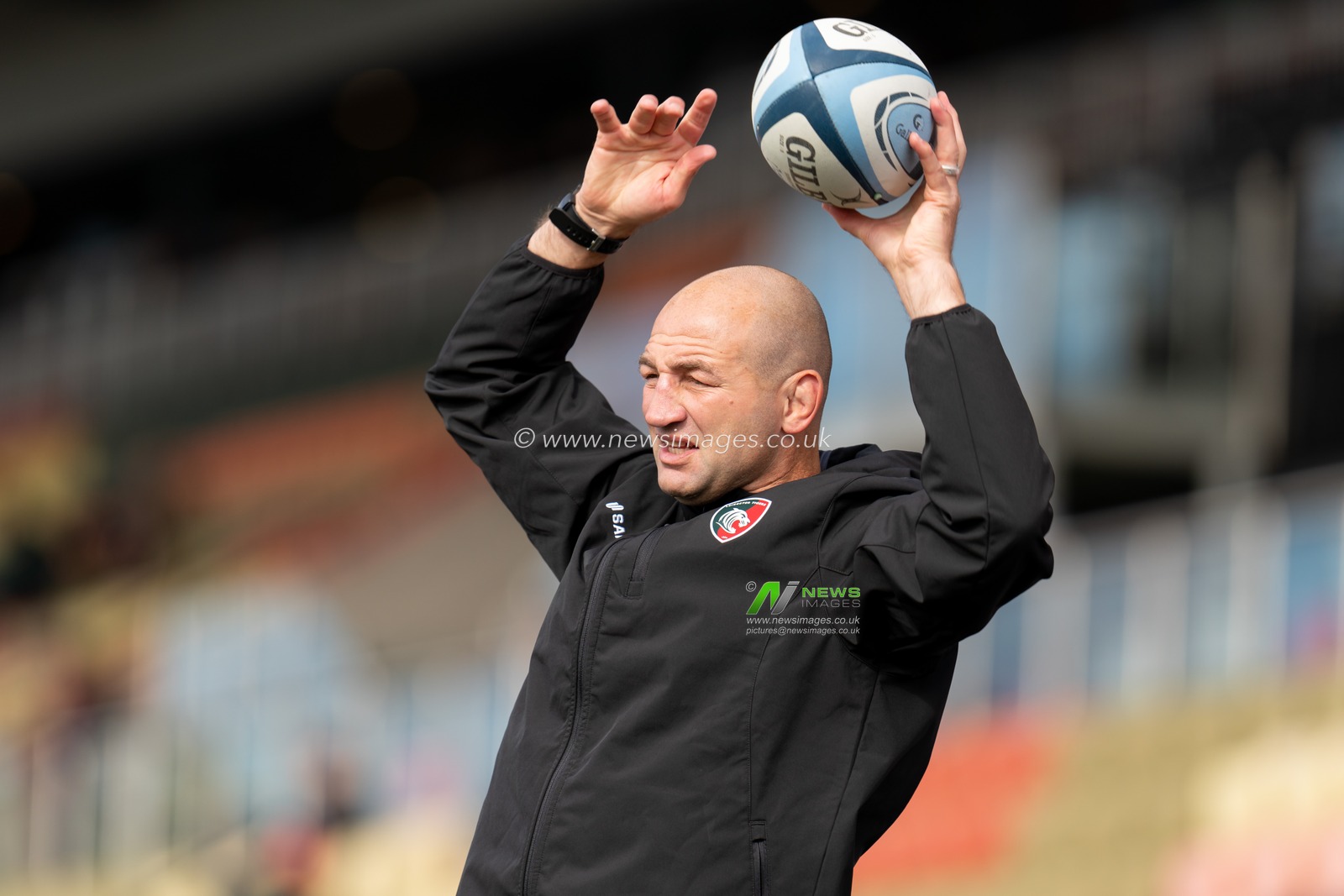 Steve Borthwick Leicester Tigers Head Coach prior to the Gallagher Premiership match Saracens vs Leicester Tigers at StoneX Stadium, London, United Kingdom, 1st October 2022

(Photo by Richard Washbrooke/News Images)