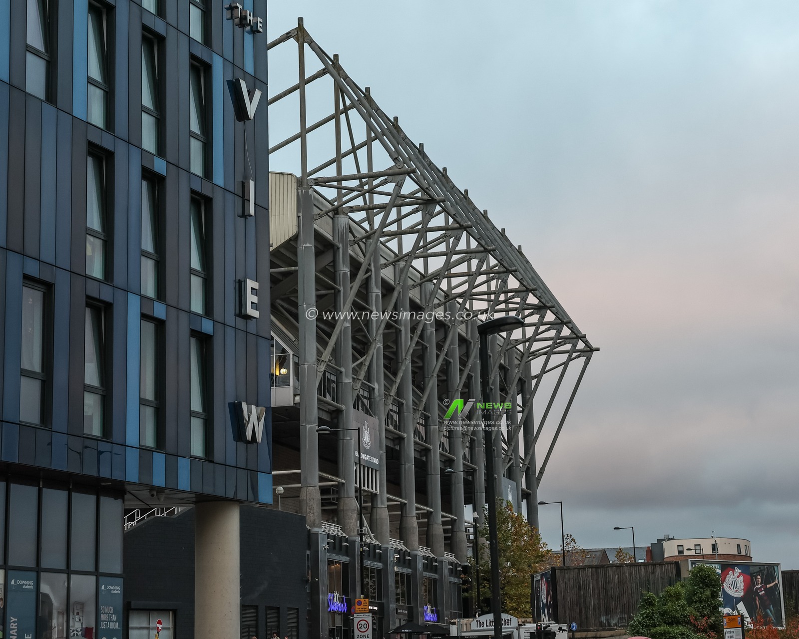 The view, A general view of the rear of The Gallowgate Stand during the Carabao Cup Last 16 match Newcastle United vs Chelsea at St. James's Park, Newcastle, United Kingdom, 30th October 2024

(Photo by Mark Cosgrove/News Images)