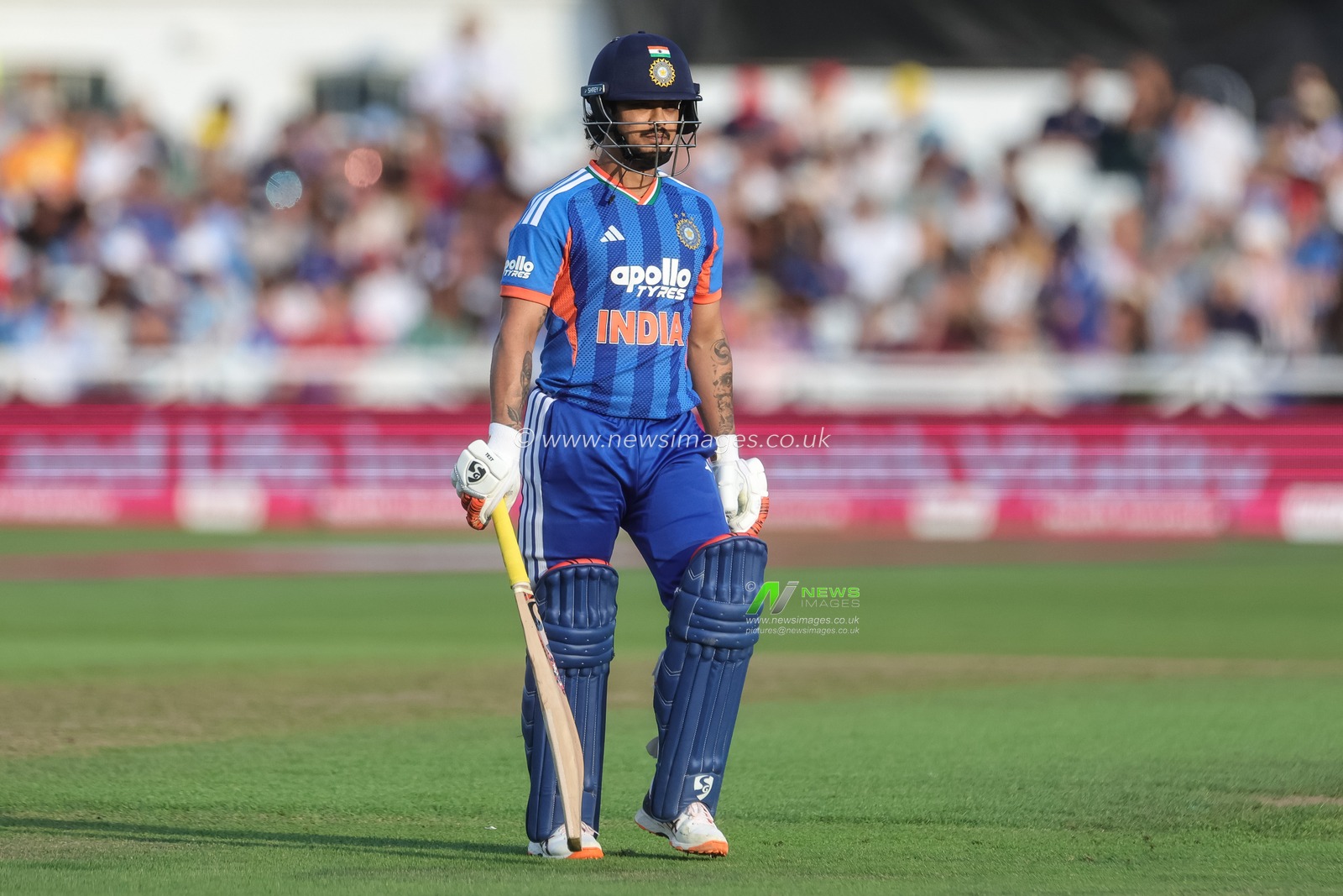 Ishan Kishan of India leaves the field of play after being dismissed during the Third Vitality T20 International match England vs India at Trent Bridge, Nottingham, United Kingdom on 07 July 2026

(Photo by Mark Cosgrove/News Images)