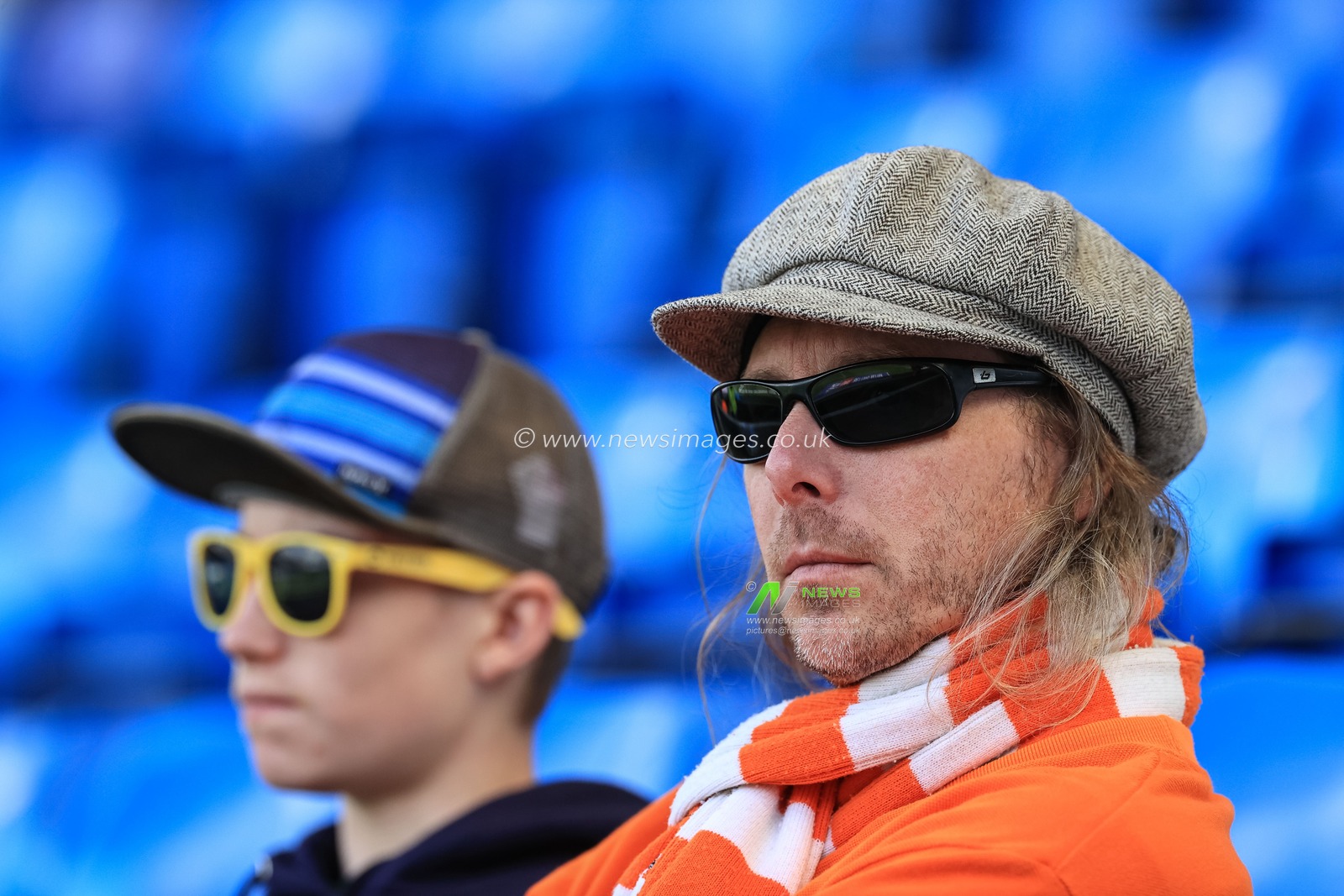 Blackpool fans arrive at the Weston Homes Stadium