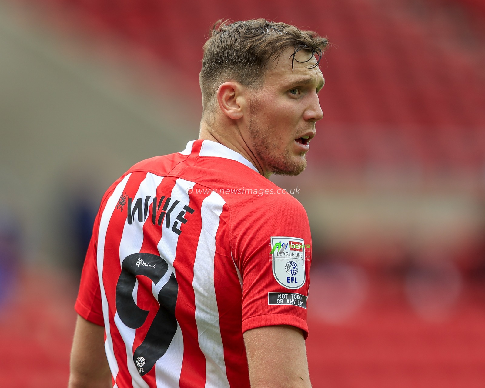 Charlie Wyke #9 of Sunderland during the game