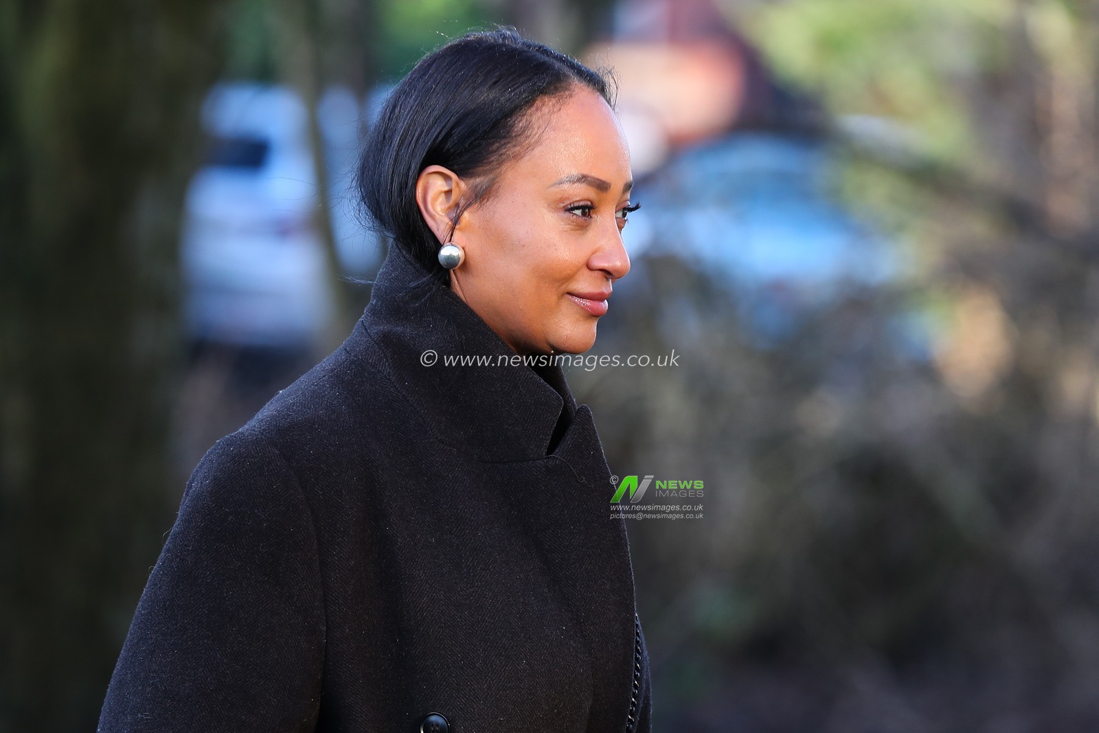 Lisa Maffia arrives for the The Funeral of Linda Nolan at St. Paulâ€™s Church, Blackpool, United Kingdom, 1st February 2025

(Photo by Gareth Evans/News Images)