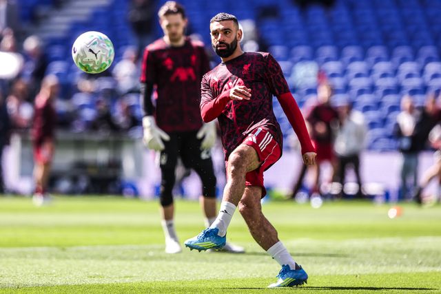 Mohamed Salah of Liverpool in the pregame warmup session during the Premier League match Everton vs Liverpool at Hill Dickinson Stadium, Liverpool, United Kingdom on 19 April 2026

(Photo by Alfie Cosgrove/News Images)