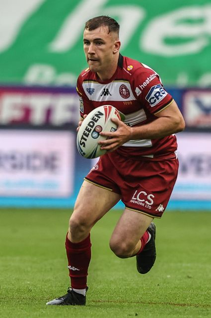 Harry Smith of Wigan Warriors during the Betfred Super League round 20 match Wigan Warriors vs Catalans Dragons at The Brick Community Stadium, Wigan, United Kingdom, 25th July 2025

(Photo by Alfie Cosgrove/News Images)