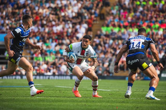 Izaia Perese of Leicester Tigers during the Gallagher Premiership Play-off Final 2025 Bath Rugby v Leicester Tigers at Allianz Stadium, Twickenham, United Kingdom, 14th June 2025

(Photo by Craig Evans/News Images)