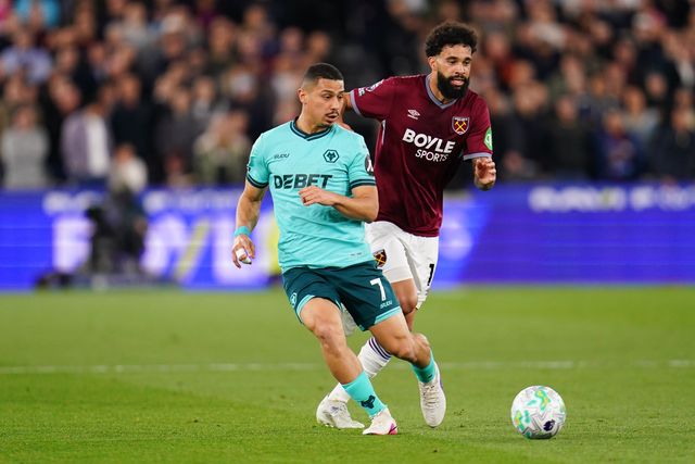 during the Premier League match West Ham United vs Wolverhampton Wanderers at London Stadium, London, United Kingdom on 10 April 2026

(Photo by Harvey Murphy/News Images)