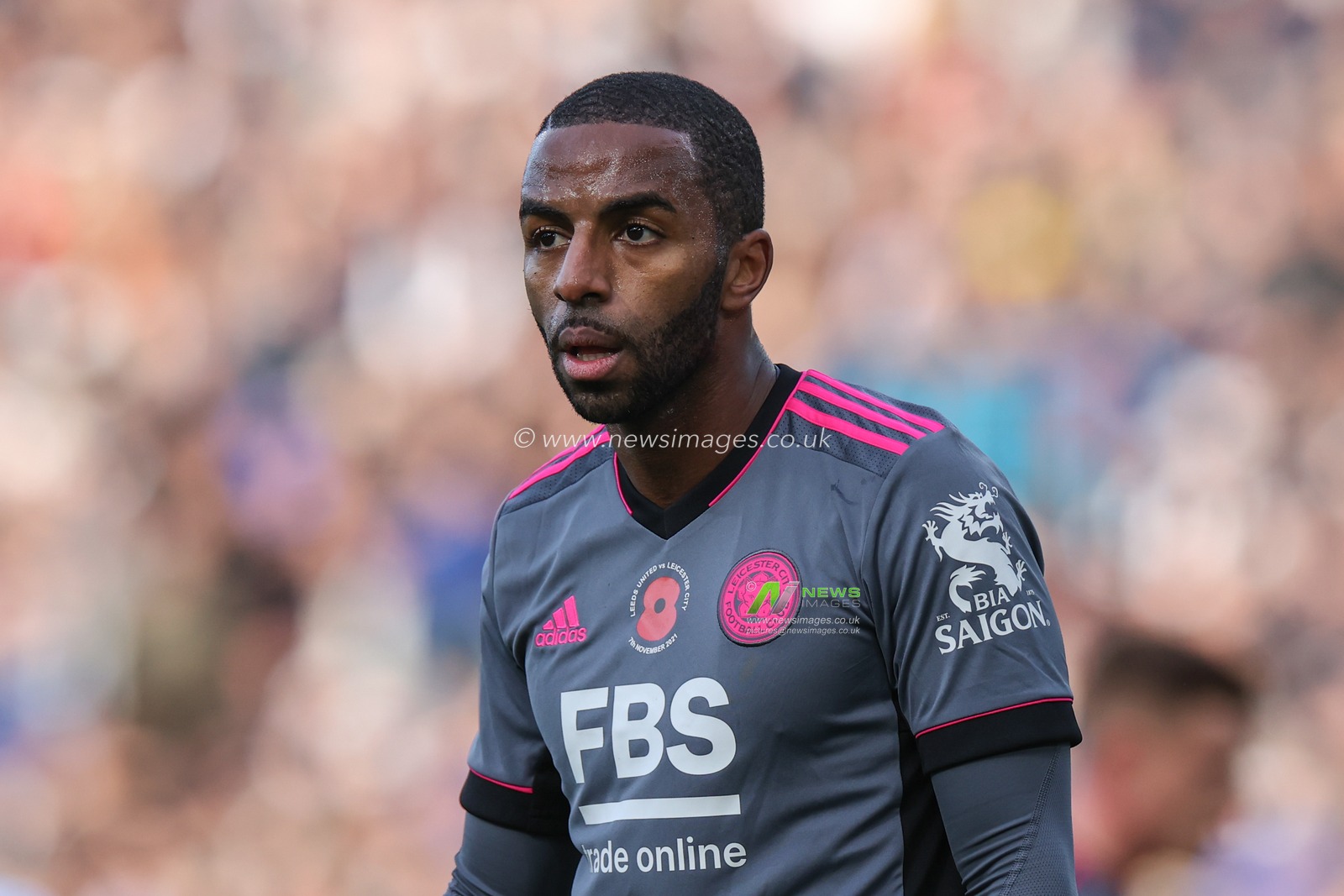 Ricardo Pereira #21 of Leicester City during the game