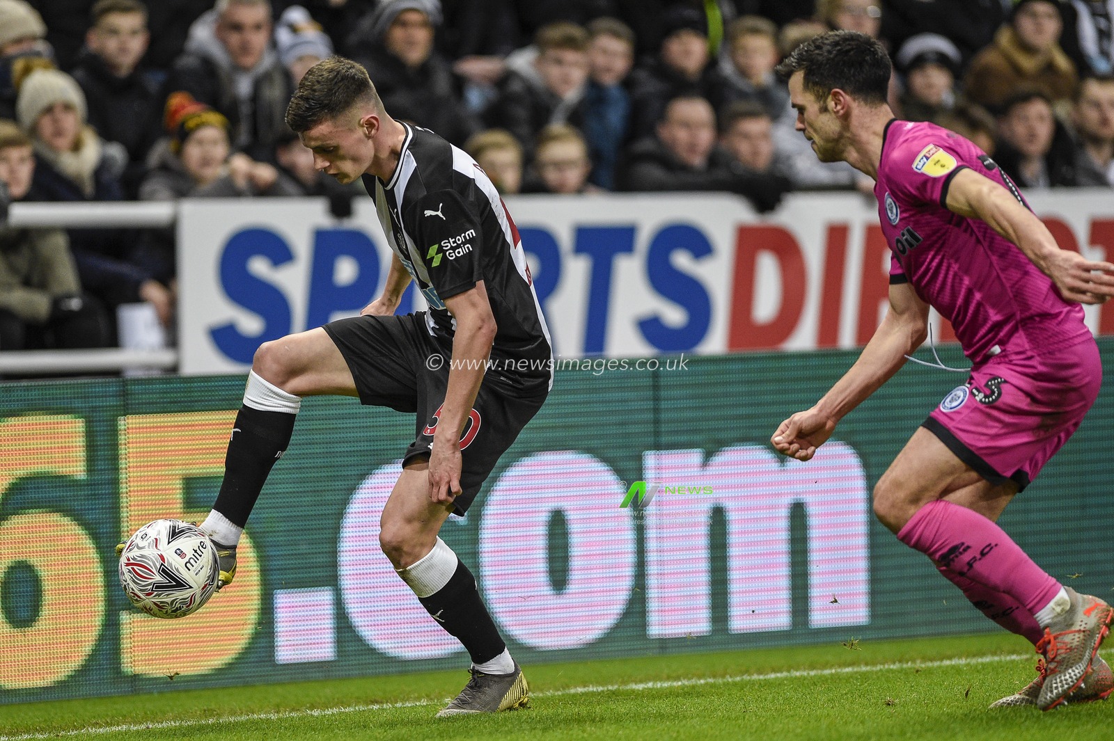 14th January 2020, St. James's Park, Newcastle, England; Emirates FA Cup, Newcastle United v Rochdale : Tom Allan (50) of Newcastle United in action

Credit: Iam Burn/News Images