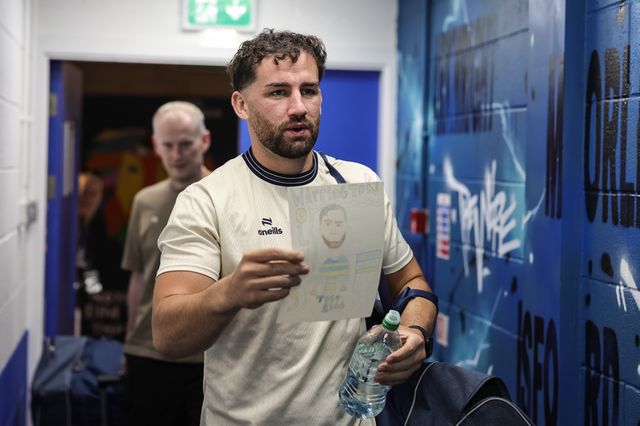 Toby King of Warrington Wolves arrives during the Betfred Super League round 23 match Warrington Wolves vs York Knights at The Halliwell Jones Stadium, Warrington, United Kingdom on 13 August 2026

(Photo by Mark Cosgrove/News Images)
