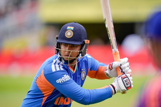 Vaibhav Sooryavanshi of India prepares to walk out to bat during the Second Vitality T20 International match England vs India at Old Trafford, Manchester, United Kingdom on 04 July 2026

(Photo by Maynard Manyowa/News Images)