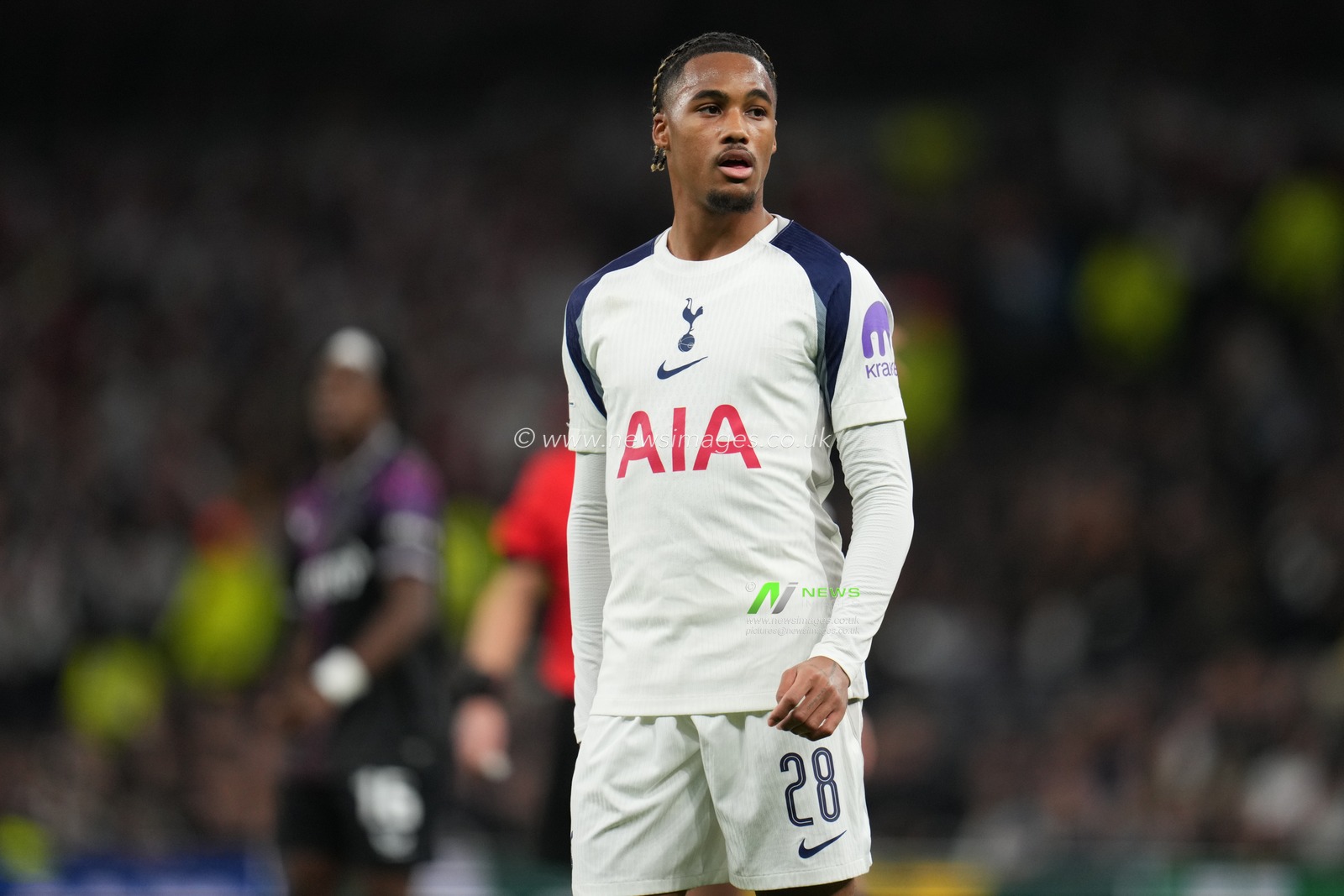 Wilson Odobert of Tottenham Hotspur during the UEFA Champions League Matchday 6 of 8 Tottenham Hotspur vs Slavia Prague at Tottenham Hotspur Stadium, London, United Kingdom, 9th December 2025

(Photo by Harvey Murphy/News Images)

*** GER AUT SUI OUT ***