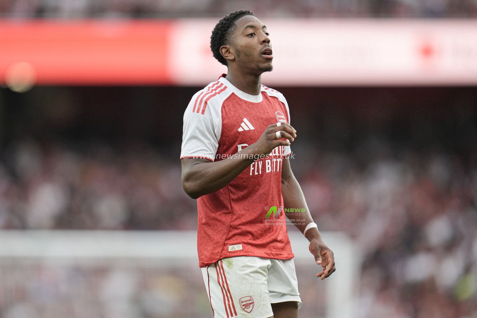 Myles Lewis-Skelly of Arsenal during the Pre-season friendly match Arsenal vs Villarreal at Emirates Stadium, London, United Kingdom, 6th August 2025

(Photo by Harvey Murphy/News Images)