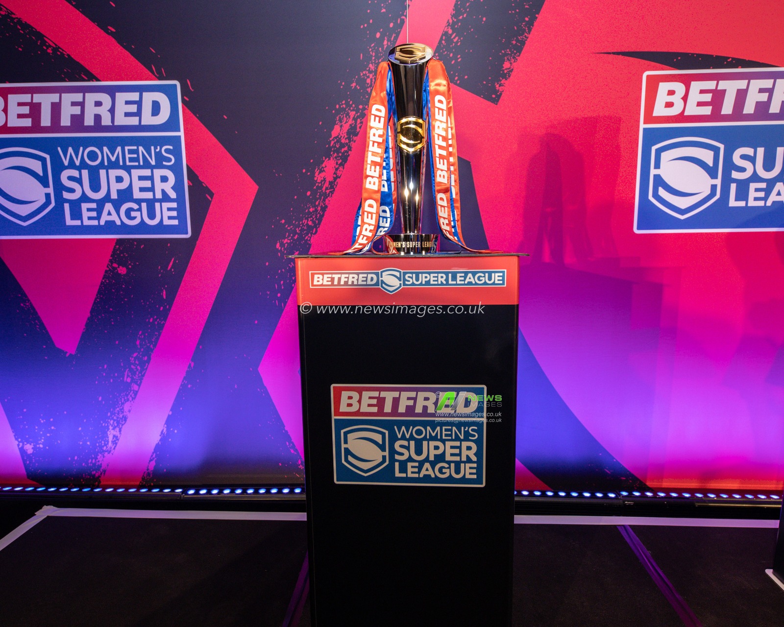 Womenâ€™s Super League Trophy Super during the Super League media launch at Science and Industry Museum, Manchester, United Kingdom, 9th February 2023

(Photo by Mark Cosgrove/News Images)
