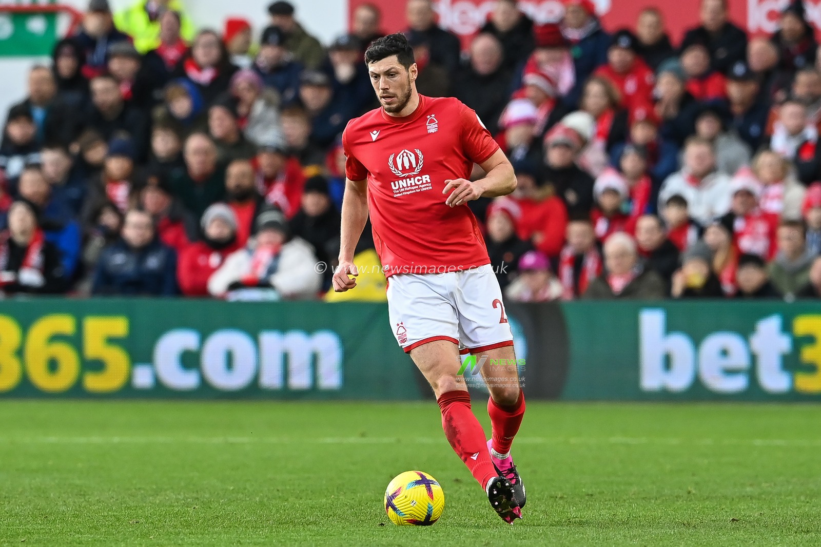 Scott McKenna #26 of Nottingham Forest in action during the Premier League match Nottingham Forest vs Leicester City at City Ground, Nottingham, United Kingdom, 14th January 2023

(Photo by Craig Thomas/News Images)