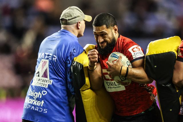 Kaide Ellis of Wigan Warriors in the pregame warmup session during the Betfred Super League match Wigan Warriors vs Leigh Leopards at The Brick Community Stadium, Wigan, United Kingdom on 26 February 2026

(Photo by Alfie Cosgrove/News Images)