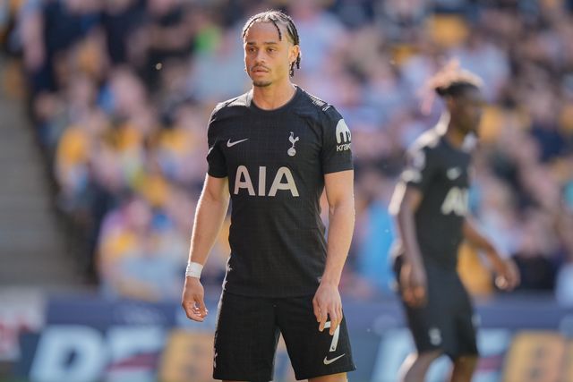 Xavi Simons of Tottenham Hotspur during the Premier League match Wolverhampton Wanderers vs Tottenham Hotspur at Molineux, Wolverhampton, United Kingdom on 25 April 2026

(Photo by Maynard Manyowa/News Images)