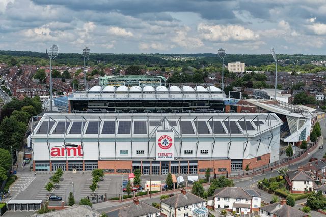 An aerial view of Headingley Stadium ahead of the Betfred Super League Round 14 Leeds Rhinos v Warrington Wolves at Headingley Stadium, Leeds, United Kingdom, 14th June 2025

(Photo by Mark Cosgrove/News Images)