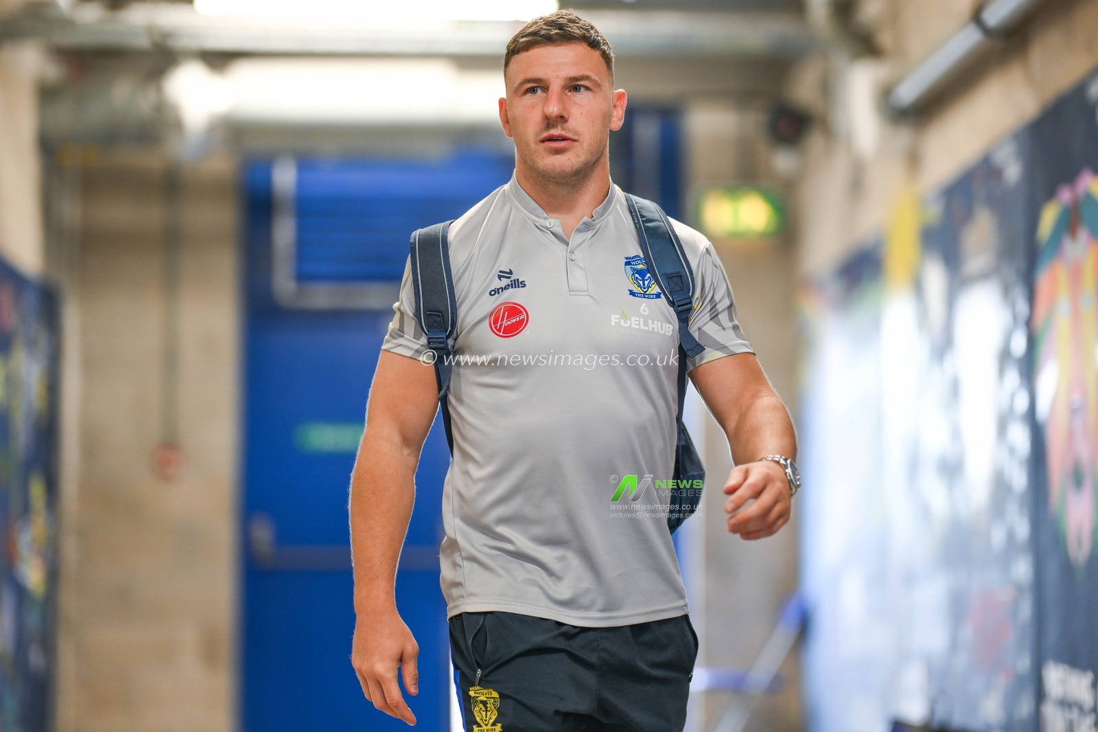 George Williams of Warrington Wolves arrives ahead of the Betfred Super League play-off Eliminator 2 Warrington Wolves v St Helens at Halliwell Jones Stadium, Warrington, United Kingdom, 28th September 2024

(Photo by Craig Thomas/News Images)