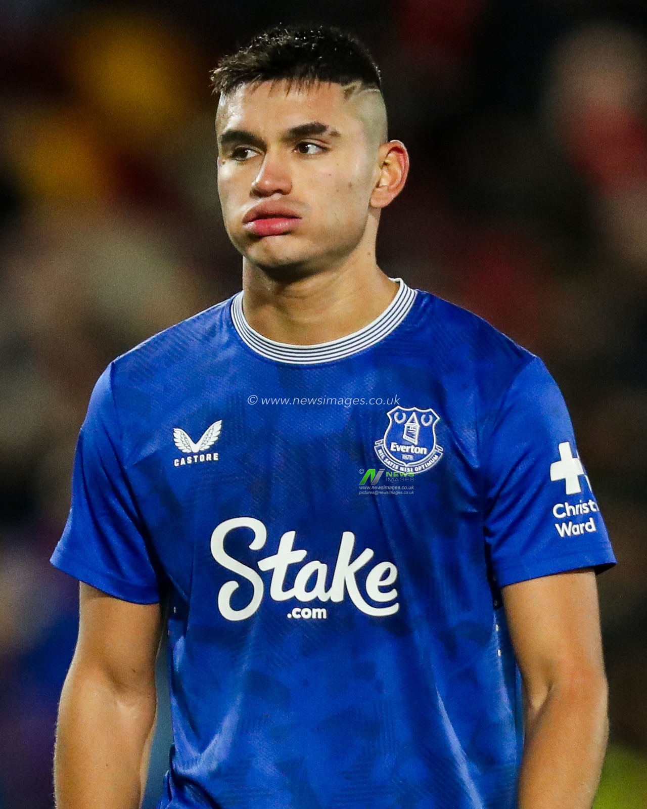 Carlos Alcaraz of Everton reacts after the teams draw following the Premier League match Brentford vs Everton at The Gtech Community Stadium, London, United Kingdom, 26th February 2025

(Photo by Izzy Poles/News Images)