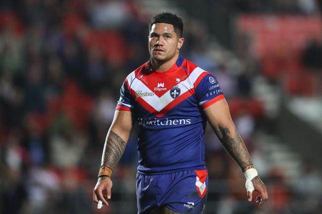 Renouf Atoni of Wakefield Trinity during the Betfred Super League  Round 7 match St Helens vs Wakefield Trinity at Totally Wicked Stadium, St Helens, United Kingdom, 11th April 2025

(Photo by Gareth Evans/News Images)