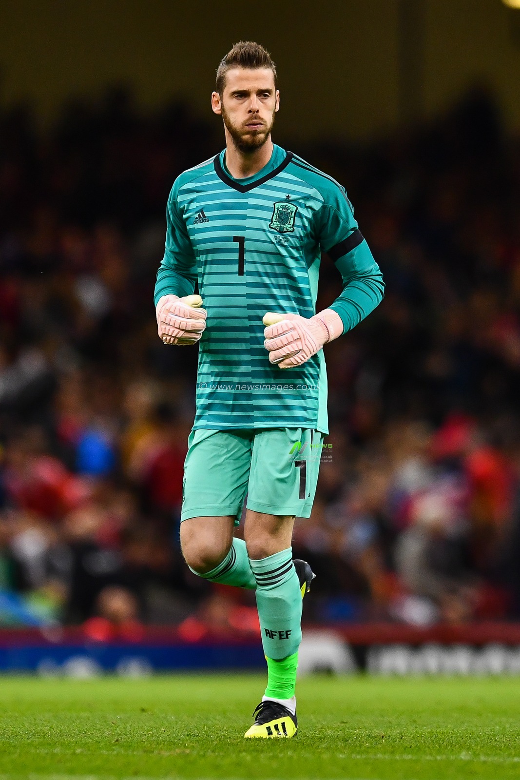 11th October 2018 , Principality Stadium, Cardiff, Wales ; International friendly, Wales v Spain ; David De Gea of Spain

Credit: Craig Thomas/News Images
