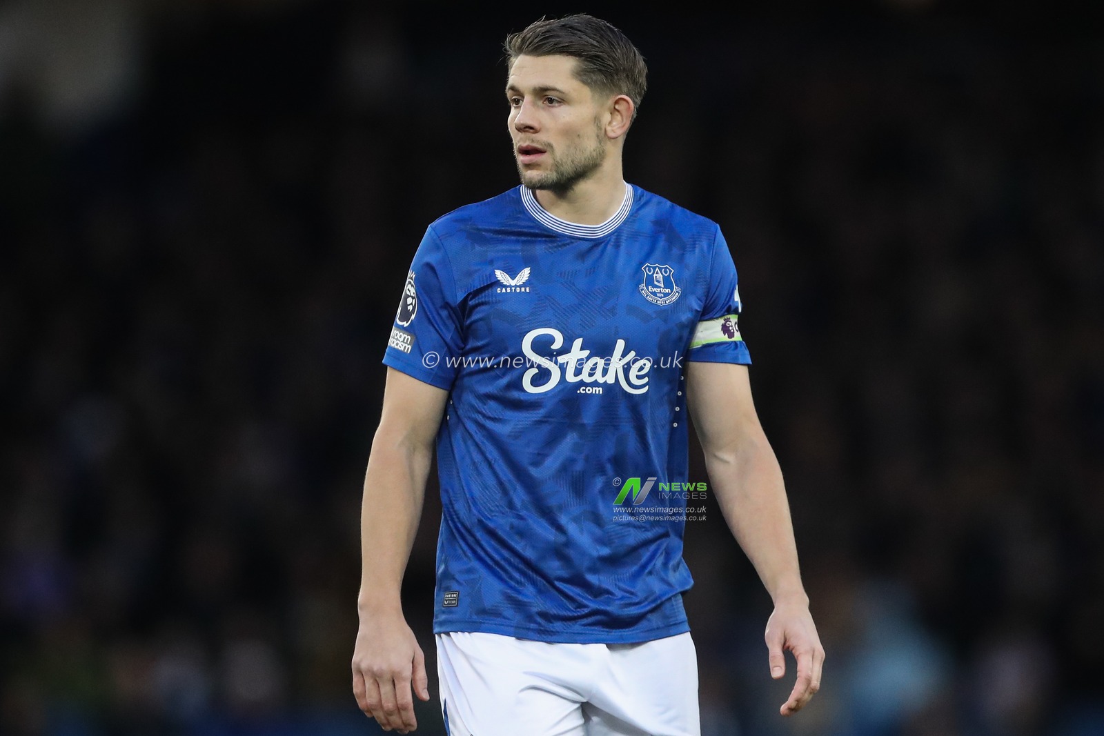James Tarkowski of Everton during the Premier League match Everton vs Nottingham Forest at Goodison Park, Liverpool, United Kingdom, 29th December 2024

(Photo by Gareth Evans/News Images)