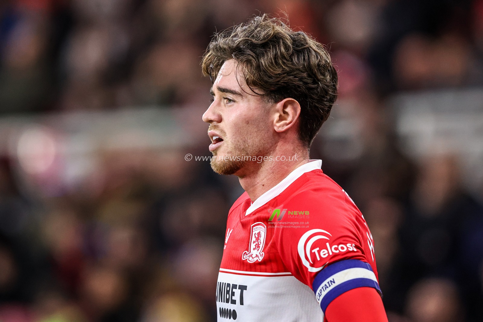 Hayden Hackney of Middlesbrough during the Sky Bet Championship match Middlesbrough vs Queens Park Rangers at Riverside Stadium, Middlesbrough, United Kingdom, 13th December 2025

(Photo by Alfie Cosgrove/News Images)

*** GER AUT SUI OUT ***