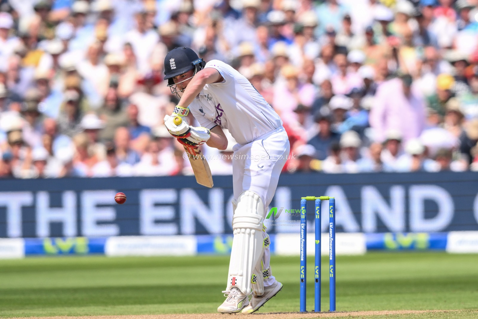 Harry Brook of England in action during the LV= Insurance Ashes First Test Series Day 1 England vs Australia at Edgbaston, Birmingham, United Kingdom, 16th June 2023

(Photo by Craig Thomas/News Images)