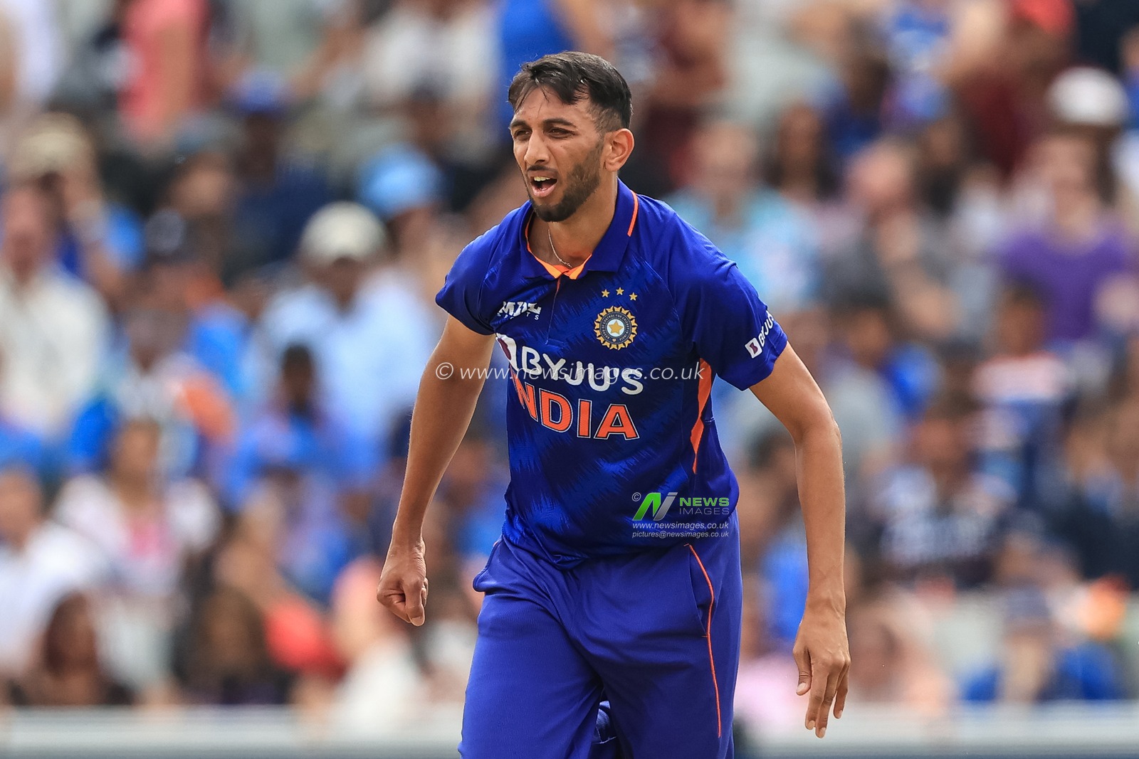Prasidh Krishna of India during the game
