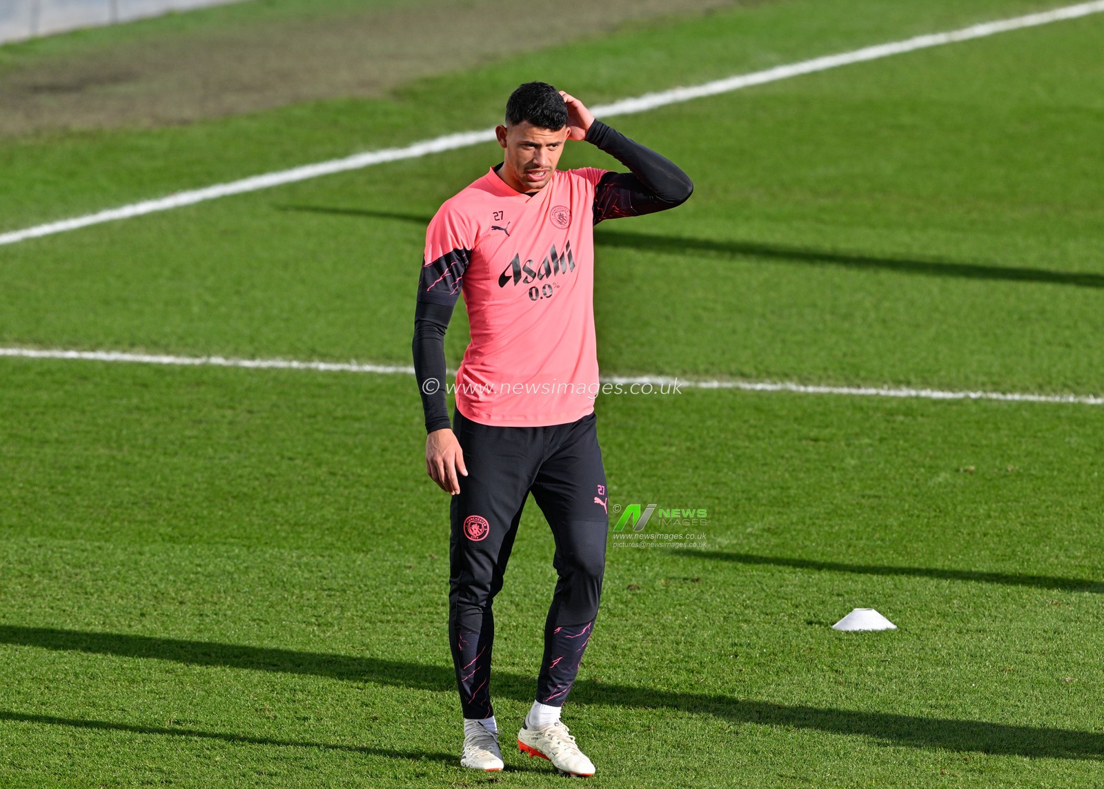 Matheus Nunes of Manchester City, during the Manchester City open training Session at Etihad Campus, Manchester, United Kingdom, 5th March 2024

(Photo by Cody Froggatt/News Images)