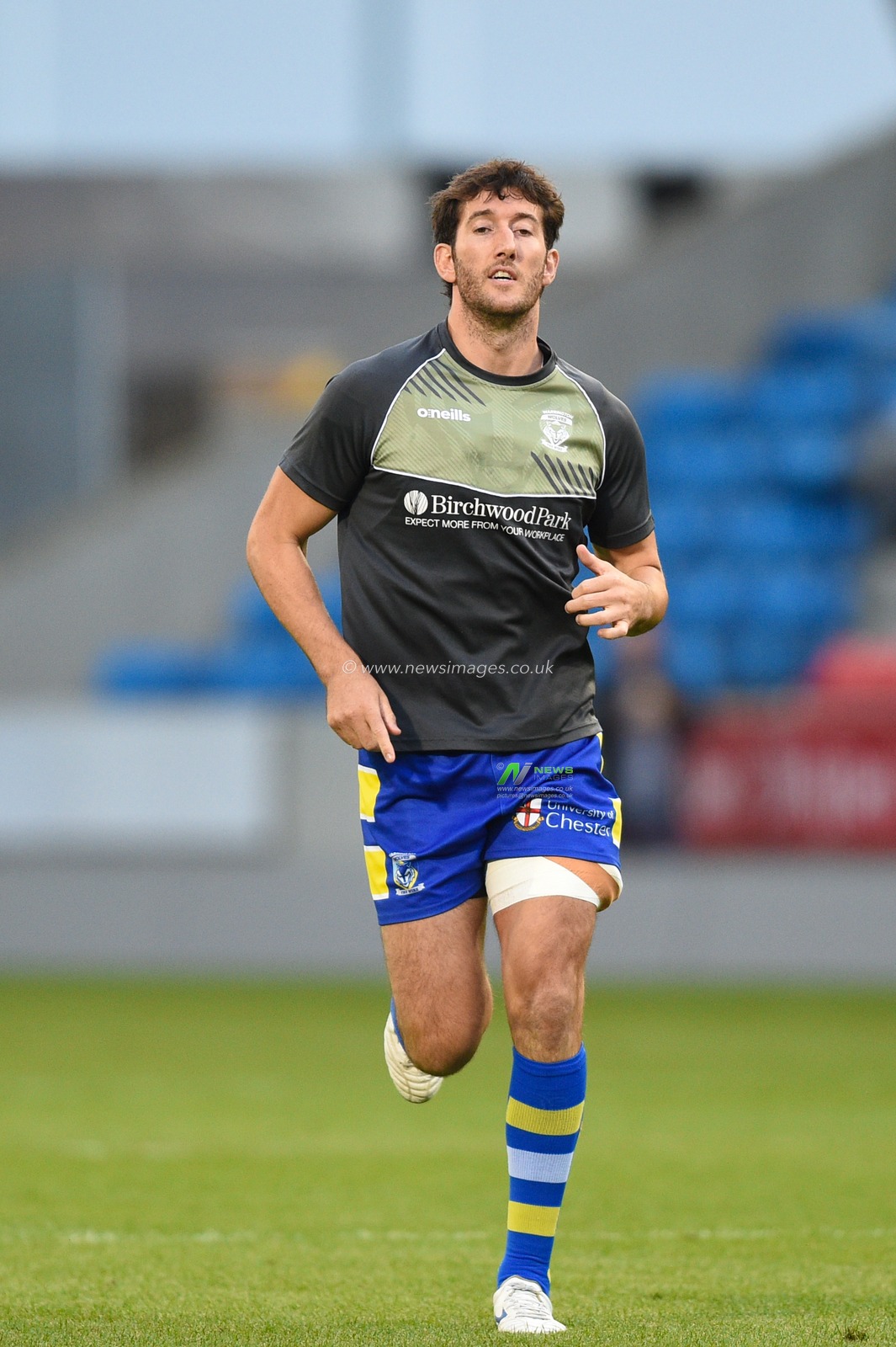 29th August 2019 ,  AJ Bell Stadium, Salford, England;  Betfred Super League Rugby, Round 27, Salford Red Devils vs Warrington Wolves ; Stefan Ratchford (1) of Warrington Wolves during the warm up

Credit: Richard Long/News Images