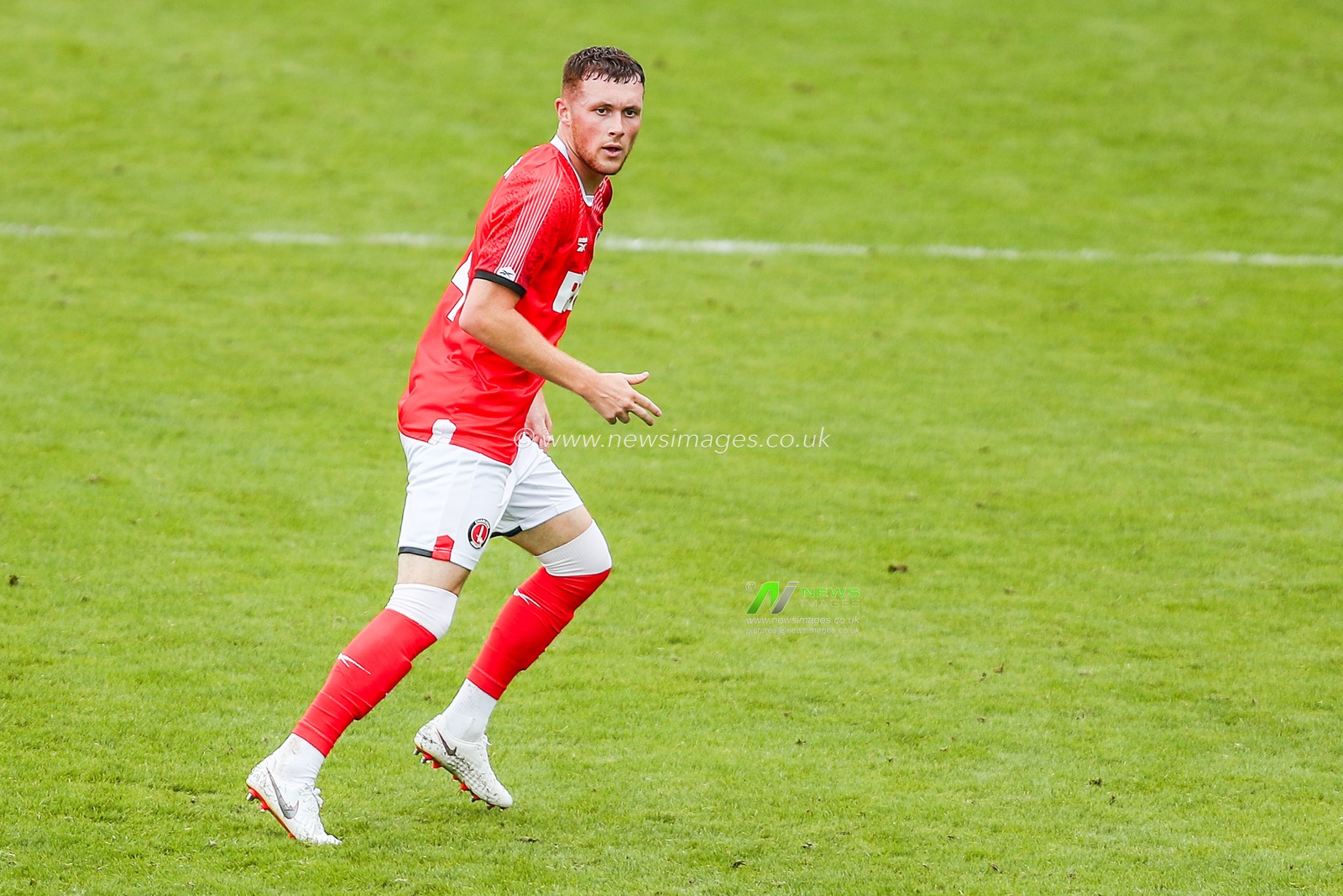 Sonny Carey of Charlton Athletic in action during the Pre-season friendly match Cambridge United vs Charlton Athletic at Abbey Stadium, Cambridge, United Kingdom, 26th July 2025

(Photo by Izzy Poles/News Images)