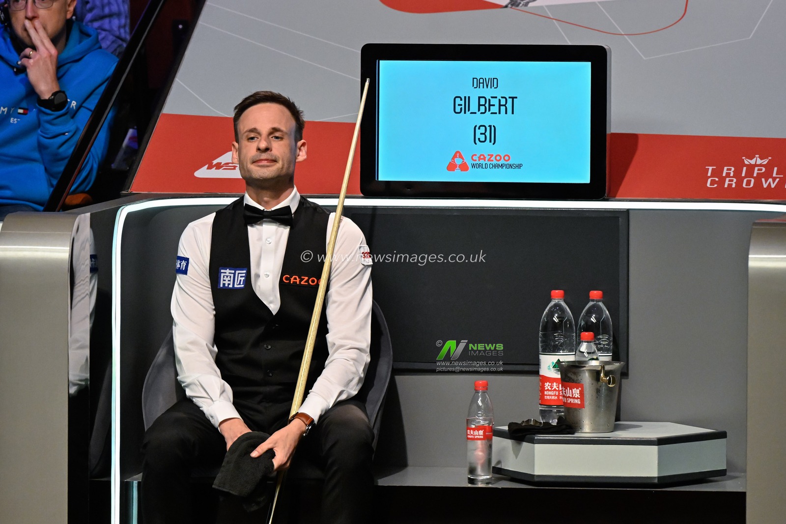 David Gilbert, during the Cazoo World Championships 2024 at Crucible Theatre, Sheffield, United Kingdom, 3rd May 2024

(Photo by Cody Froggatt/News Images)
