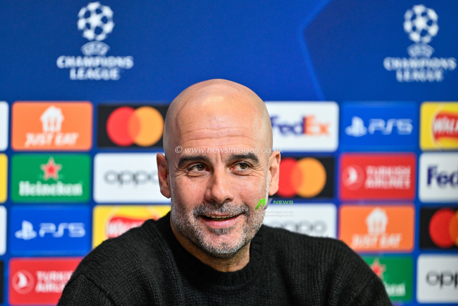 Pep Guardiola Manager of Manchester City during the Manchester City Champions League press Conference at Joie Stadium, Manchester, United Kingdom, 16th April 2024

(Photo by Cody Froggatt/News Images)