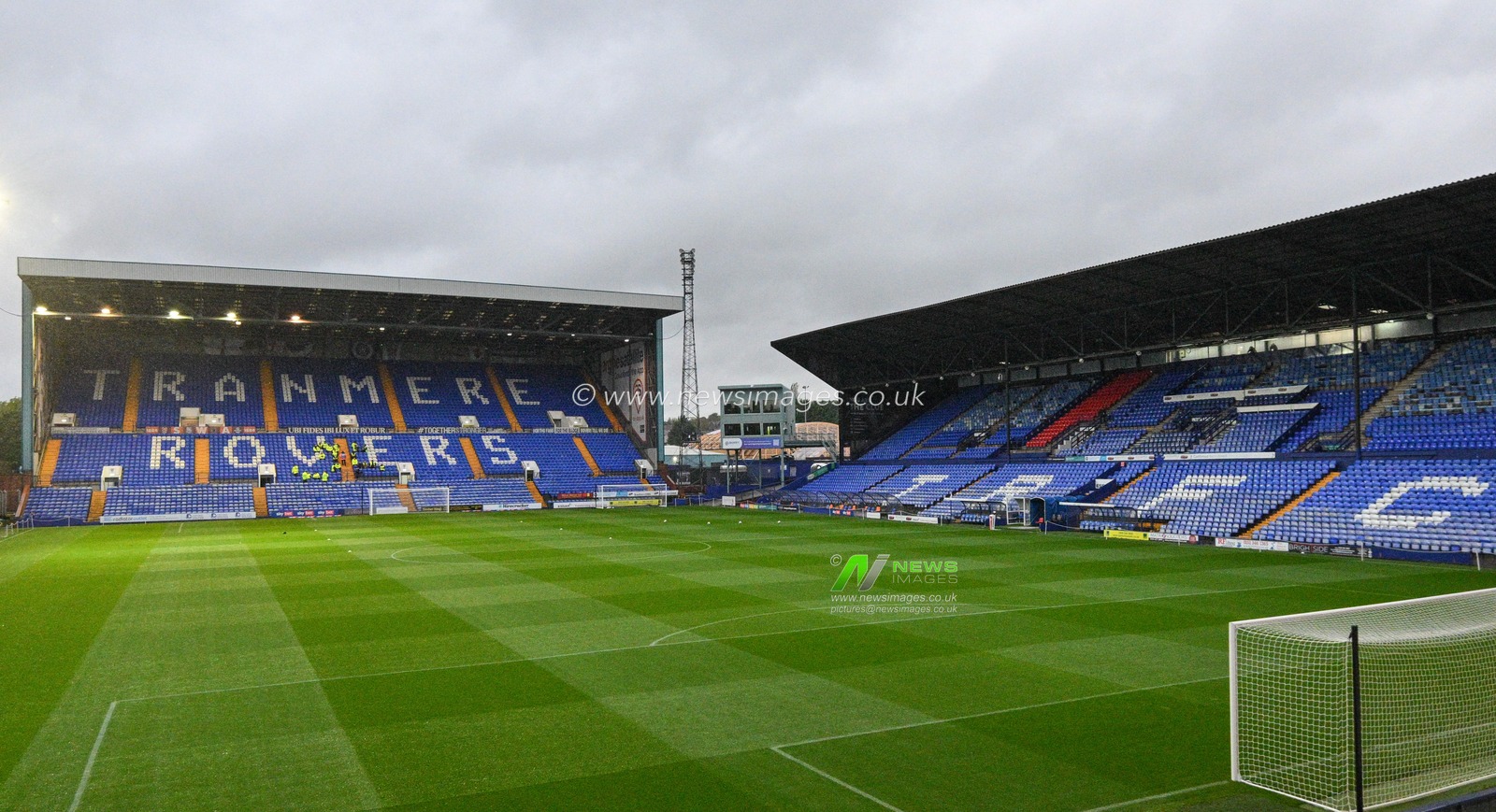 Prenton Park waits ahead of the match, during the Sky Bet League 2 match Tranmere Rovers vs Doncaster Rovers at Prenton Park, Birkenhead, United Kingdom, 20th October 2023

(Photo by Cody Froggatt/News Images)