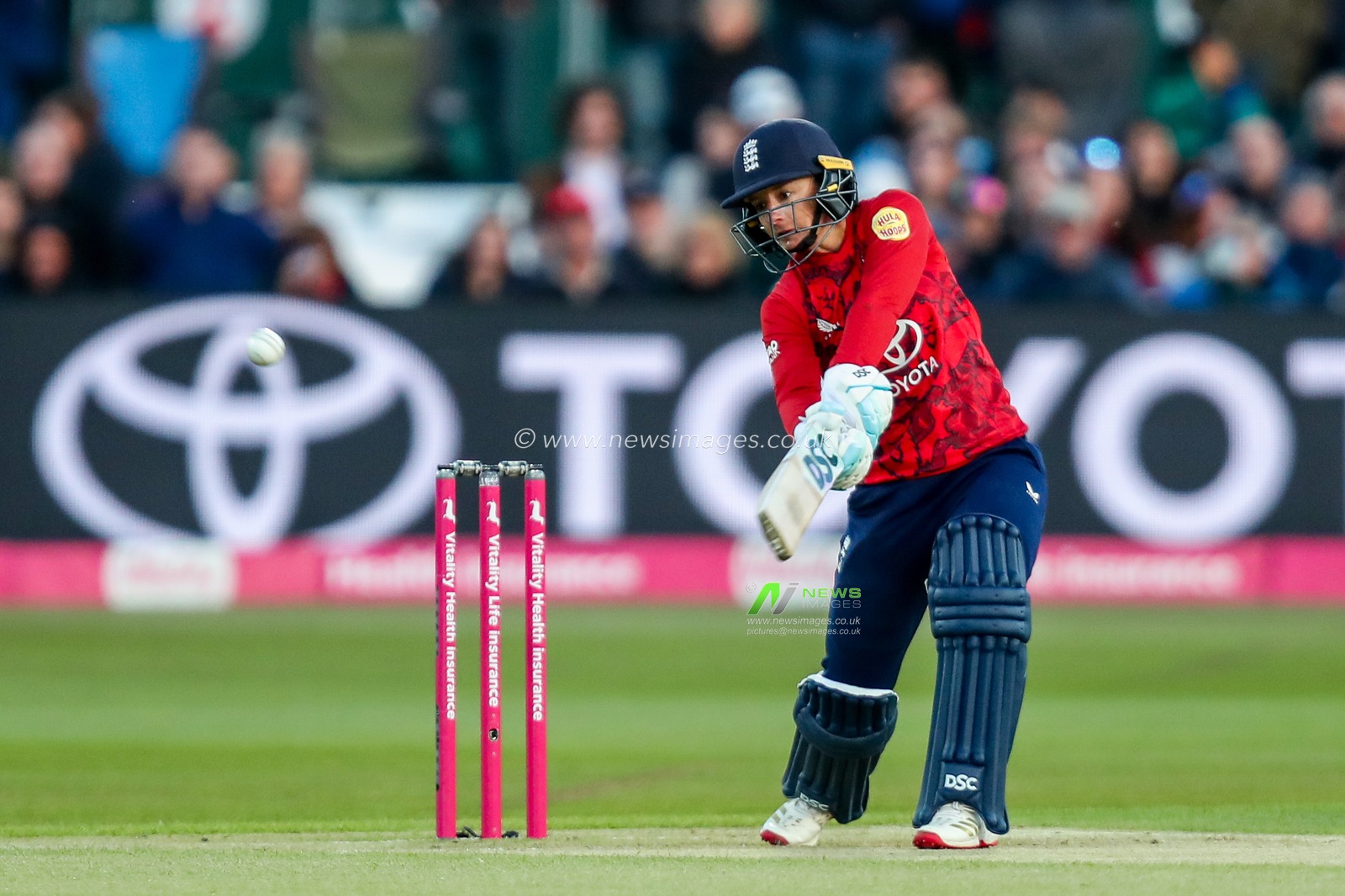Danni Wyatt-Hodge of England Women bats during the 1st Vitality IT20 Series England Women v West Indies Women at The Spitfire Ground, Canterbury, United Kingdom, 21st May 2025

(Photo by Izzy Poles/News Images)
