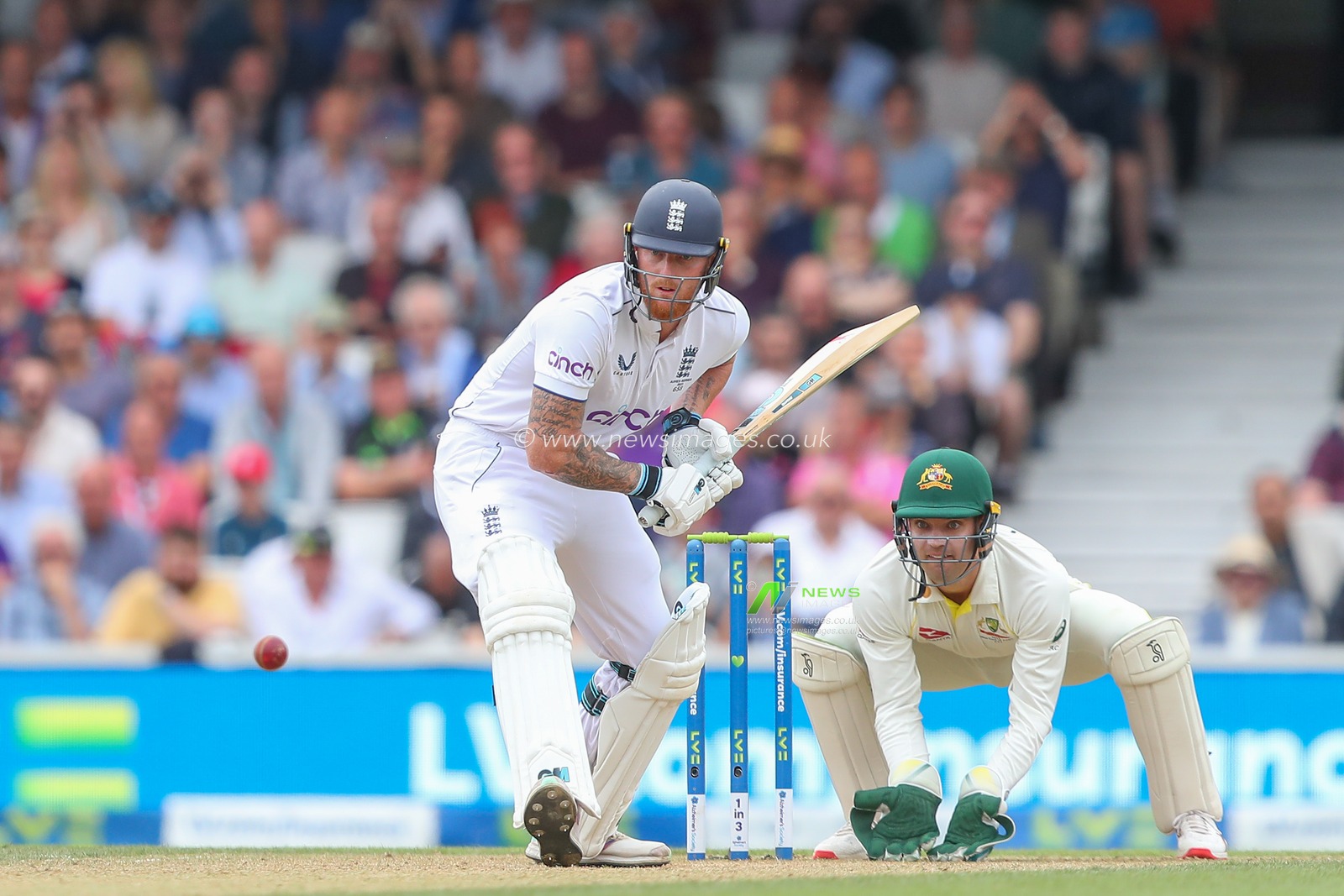 Ben Stokes of England during the LV= Insurance Ashes Fifth Test Series Day Three match England vs Australia at The Kia Oval, London, United Kingdom, 29th July 2023

(Photo by Gareth Evans/News Images)