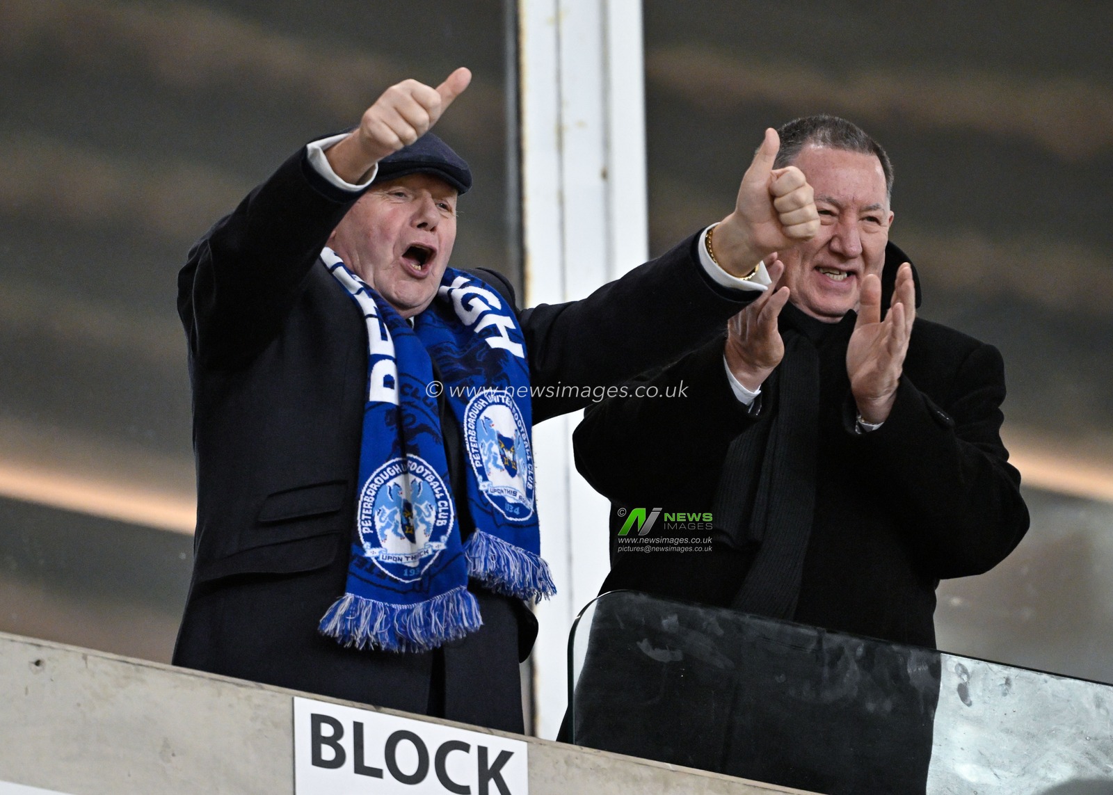 Peterborough Unitedâ€™s Director of football Barry Fry celebrates the full time result, during the Bristol Street Motors Trophy Semi-Final match Blackpool vs Peterborough United at Bloomfield Road, Blackpool, United Kingdom, 20th February 2024

(Photo by Cody Froggatt/News Images)