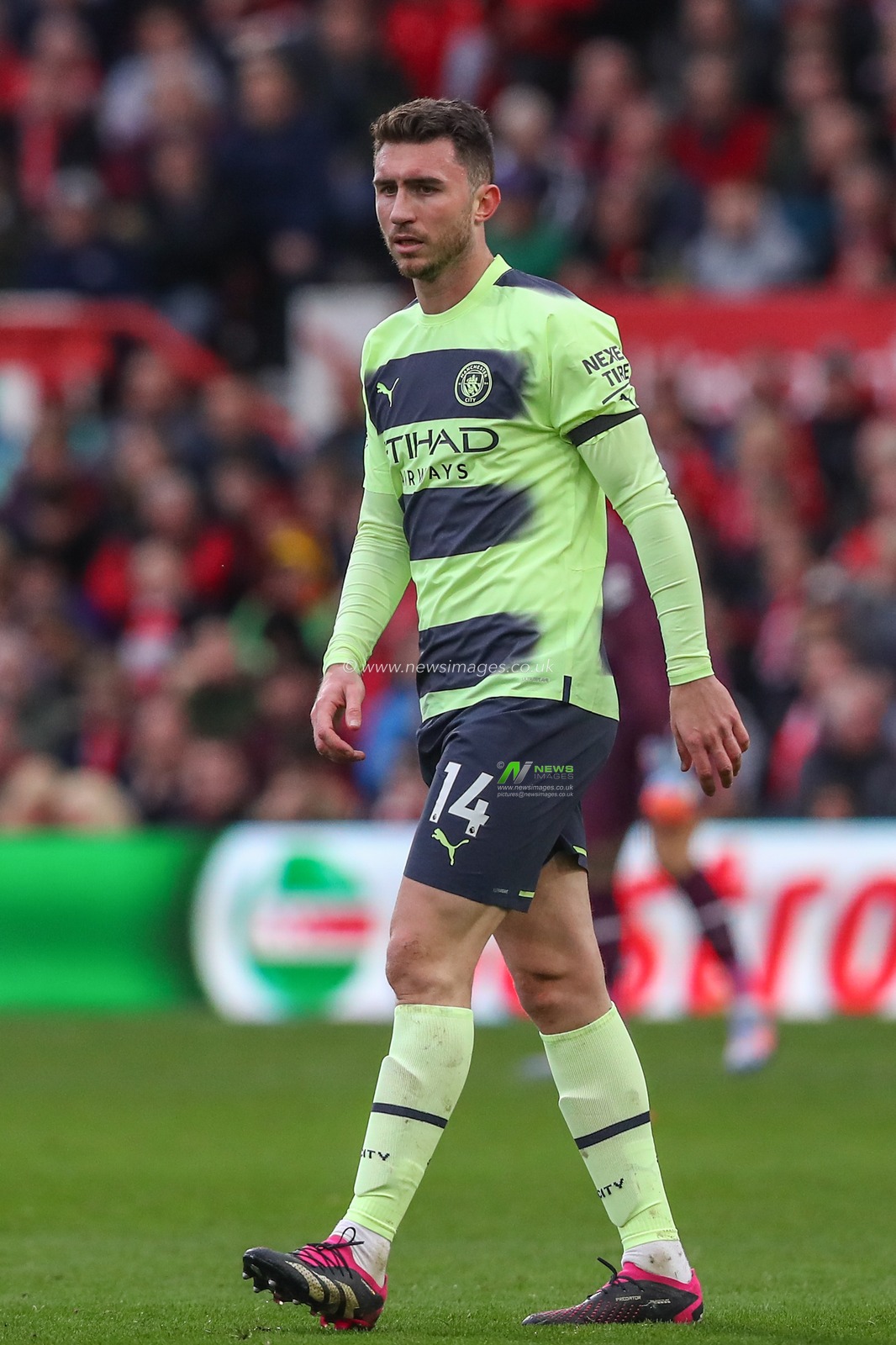 Aymeric Laporte #14 of Manchester City during the Premier League match Nottingham Forest vs Manchester City at City Ground, Nottingham, United Kingdom, 18th February 2023

(Photo by Gareth Evans/News Images)