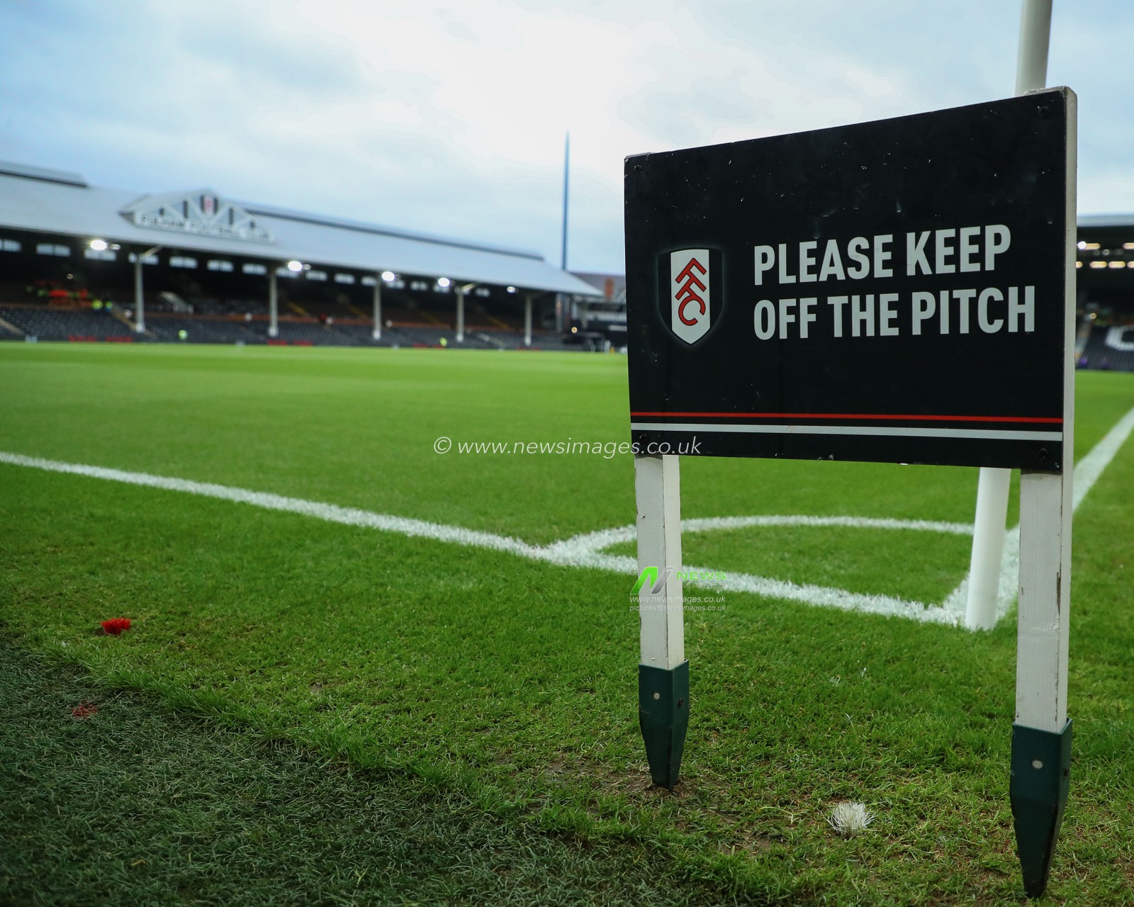 A detailed view of Craven Cottage prior to the Premier League match Fulham vs Wolverhampton Wanderers at Craven Cottage, London, United Kingdom, 23rd November 2024

(Photo by Izzy Poles/News Images)