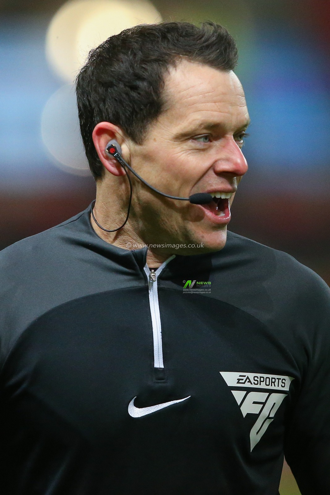 Referee Darren England during the pre-game warm up ahead of the Emirates FA Cup Third Round Replay match Bristol City vs West Ham United at Ashton Gate, Bristol, United Kingdom, 16th January 2024

(Photo by Gareth Evans/News Images)