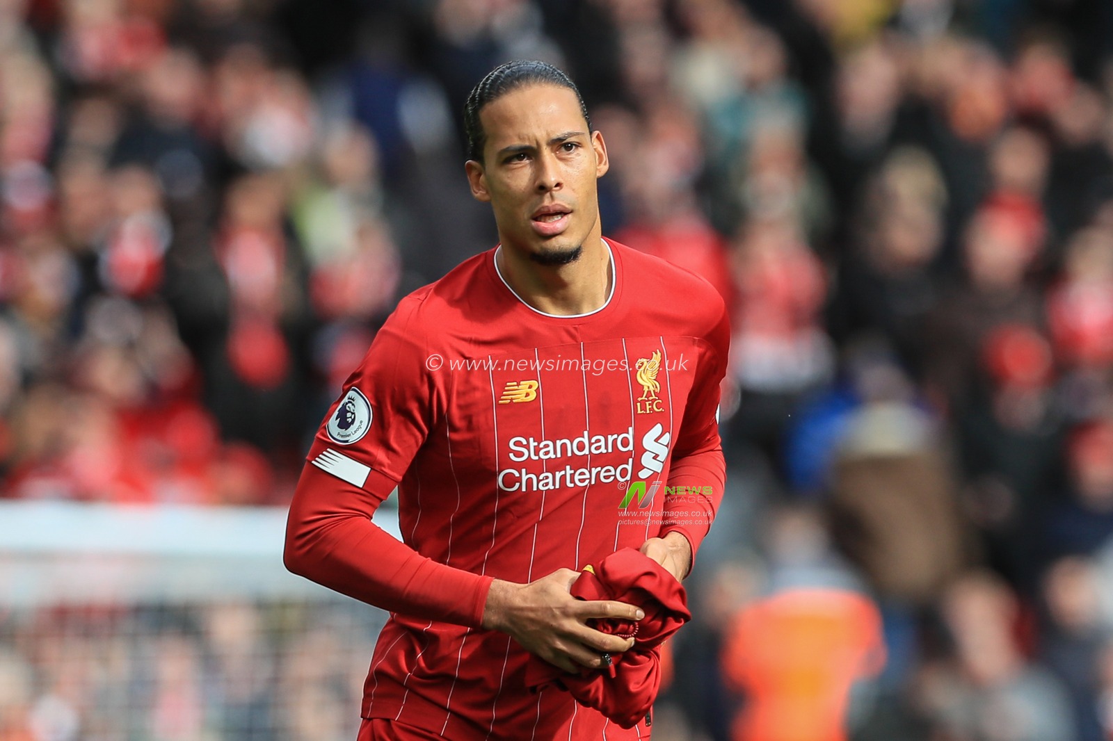 7th March 2020, Anfield, Liverpool, England; Premier League, Liverpool v Bournemouth : Virgil van Dijk (4) of Liverpool during the game