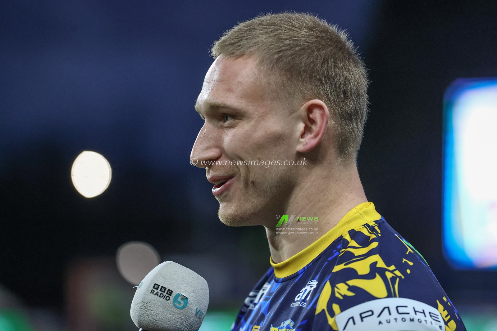 Mikolaj Oledzki of Leeds Rhinos in a pre match interview during the Betfred Challenge Cup Sixth Round match Leeds Rhinos vs St Helens at Headingley Stadium, Leeds, United Kingdom, 22nd March 2024

(Photo by Mark Cosgrove/News Images)