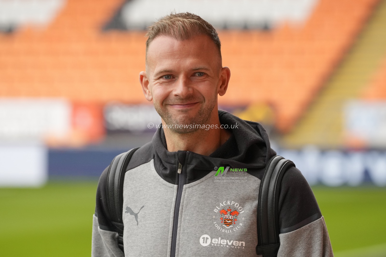 Jordan Rhodes #16 of Blackpool arrives at the stadium before the Sky Bet League 1 match Blackpool vs Reading at Bloomfield Road, Blackpool, United Kingdom, 23rd September 2023

(Photo by Steve Flynn/News Images)