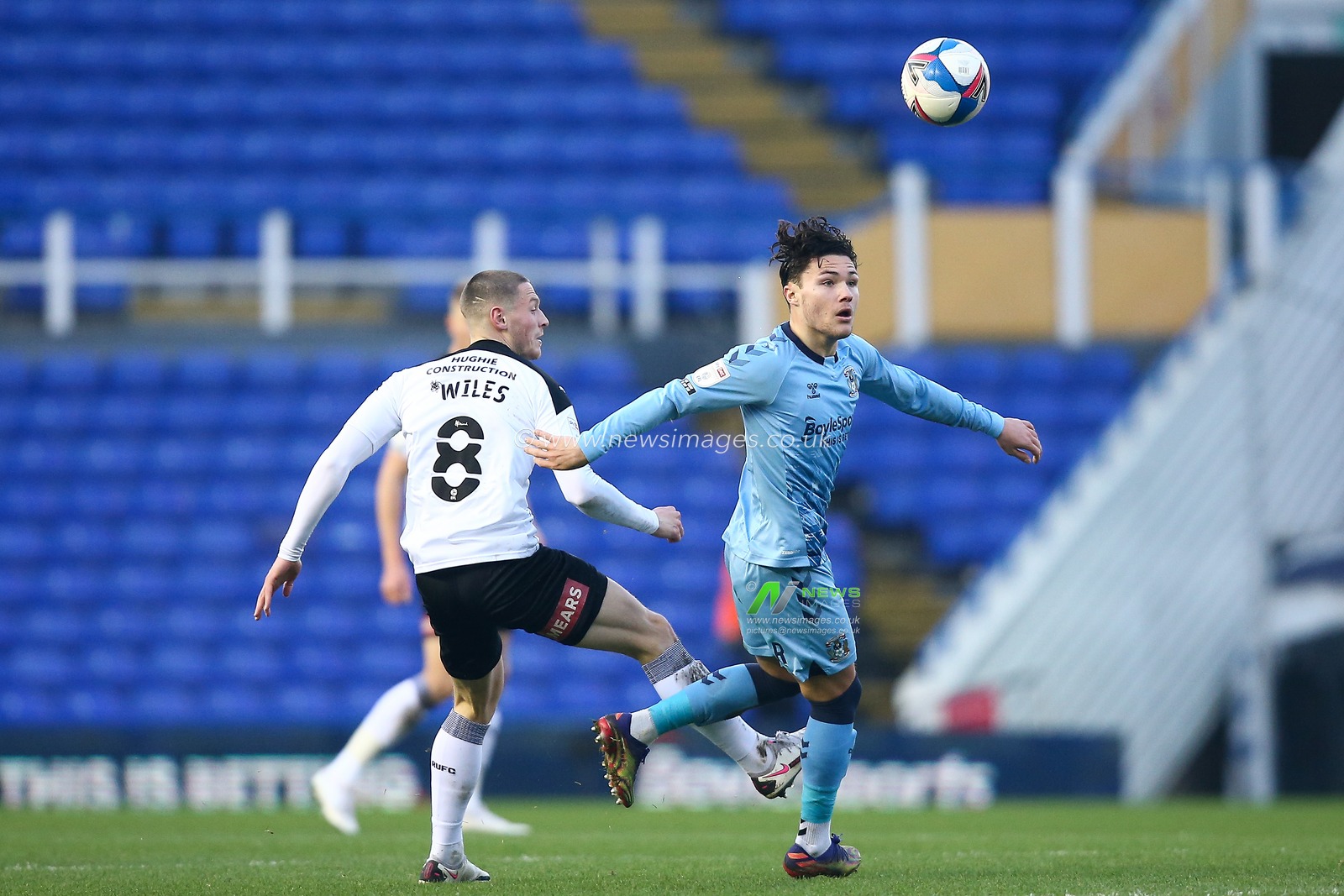 Callum OHare #11 of Coventry City has his eye on the ball