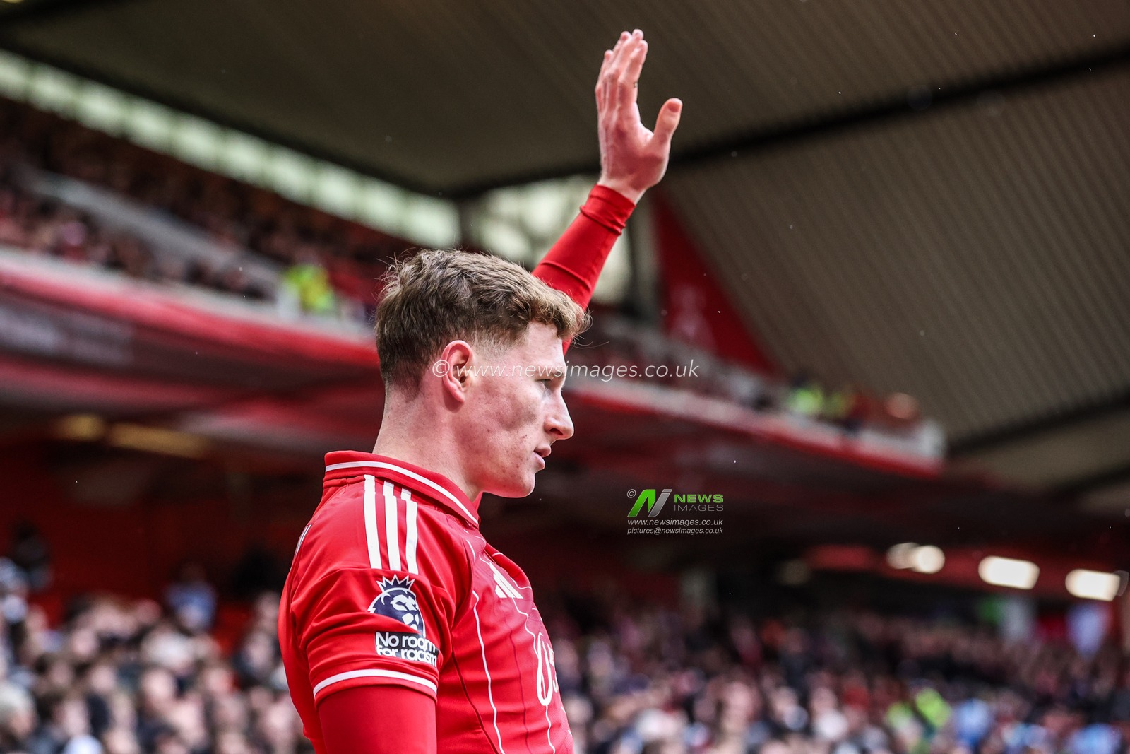 Elliot Anderson of Nottingham Forest prepares to take a free kick during the Premier League match Nottingham Forest vs Fulham at City Ground, Nottingham, United Kingdom on 15 March 2026

(Photo by Alfie Cosgrove/News Images)