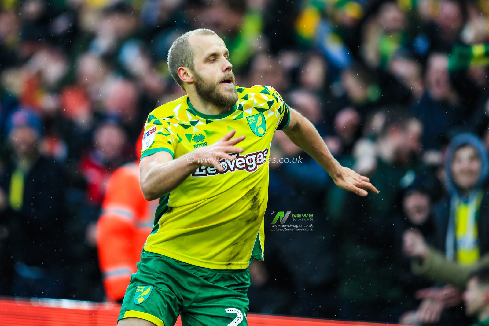 10th February 2019, Carrow Road, Norfolk, England; Sky Bet Championship, Norwich City vs Ipswich Town ;  Teemu Pukki (22) of Norwich City celebrates his second goal to make it 3-0


Credit: Georgie Kerr/News Images

English Football League images are subject to DataCo Licence