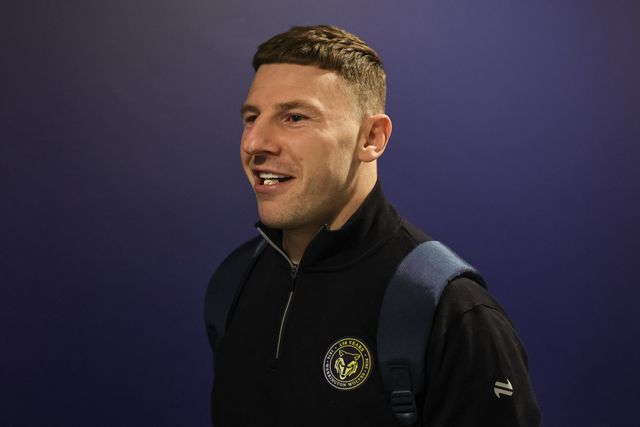 George Williams of Warrington Wolves arrives during the Betfred Super League Round 4 match York Knights vs Warrington Wolves at LNER Community Stadium, York, United Kingdom on 06 March 2026

(Photo by Mark Cosgrove/News Images)