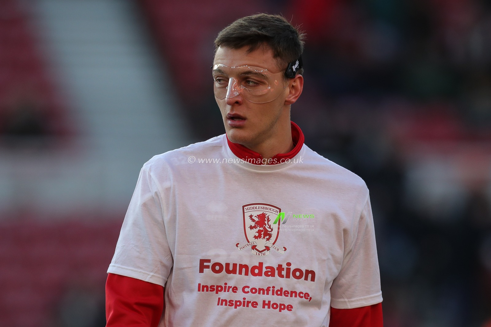 Dael Fry #6 of Middlesbrough during the pre match warm up ahead of the Sky Bet Championship match Middlesbrough vs Millwall at Riverside Stadium, Middlesbrough, United Kingdom, 14th January 2023

(Photo by James Heaton/News Images)