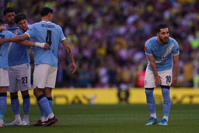 Rayan Cherki of Manchester City during the Emirates FA Cup Semi-Final match Manchester City vs Southampton at Wembley Stadium, London, United Kingdom on 25 April 2026

(Photo by Harvey Murphy/News Images)